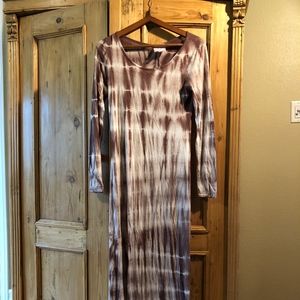 T-Shirt Maxi Dress. Tie Die
